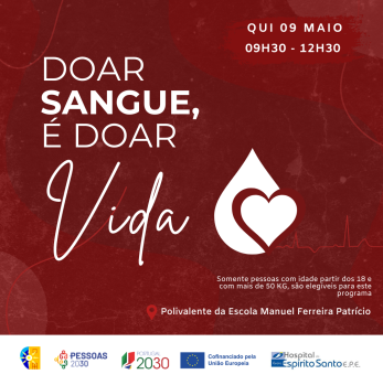 Doar sangue, é doar vida